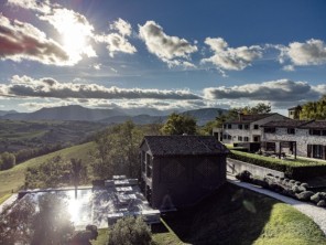 Stone Apartment 2 with Pool & Rural Views on a Hilltop Estate in Le Marche, Italy